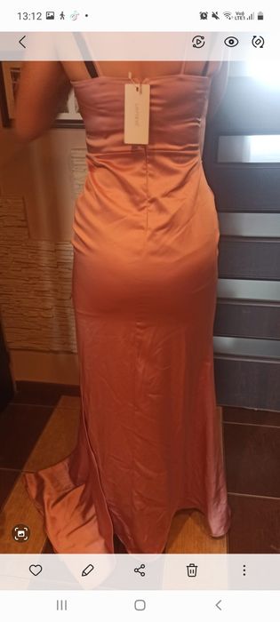 Sukienka satynowa nowa wesele ślub sylwester andrzejki