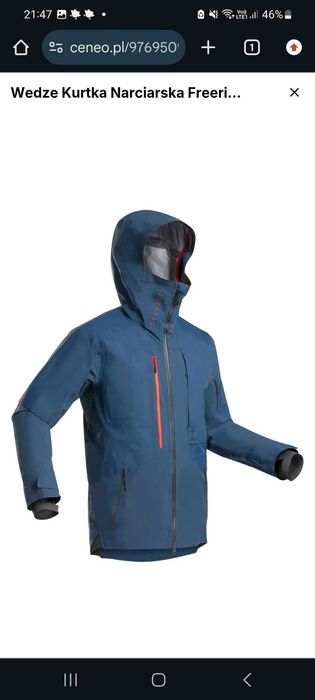 Kurtka narciarska jkt ski fr900 m navy