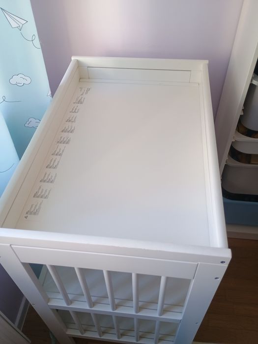 Przewijak IKEA GULLIVER, przyborniki do zawieszenia, mata do przewijania