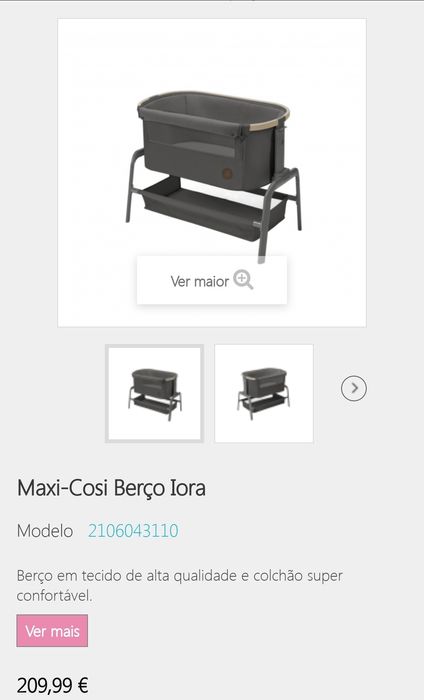 Maxi cosi - Iora - Berço Next to me