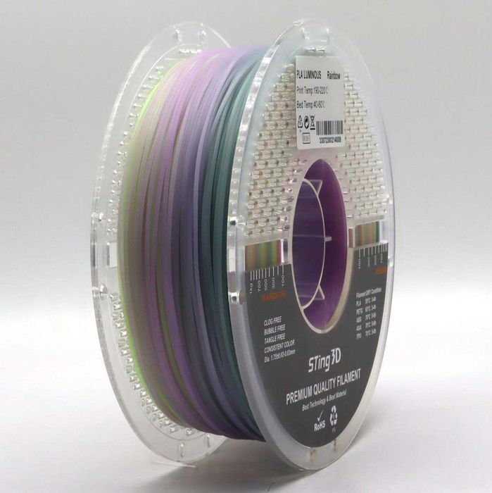 Pla luminous rainbow, luminous , Sting 3D