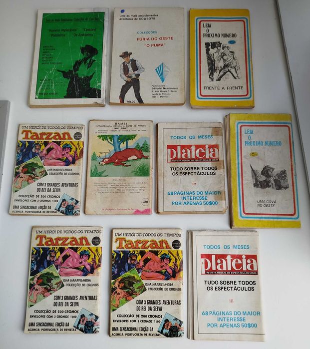 Lote de Livros Antigos de Cowboys