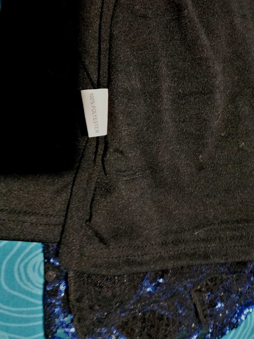 Vestido noite azul, de lantejoulas e de alças, tamanho M