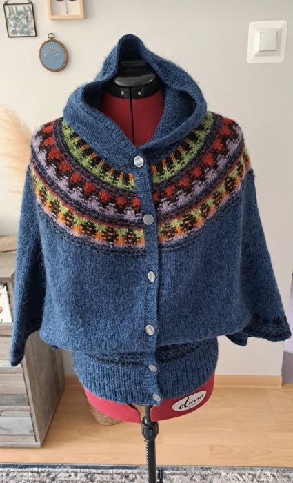 Islandzki sweter unikat wełna 100%