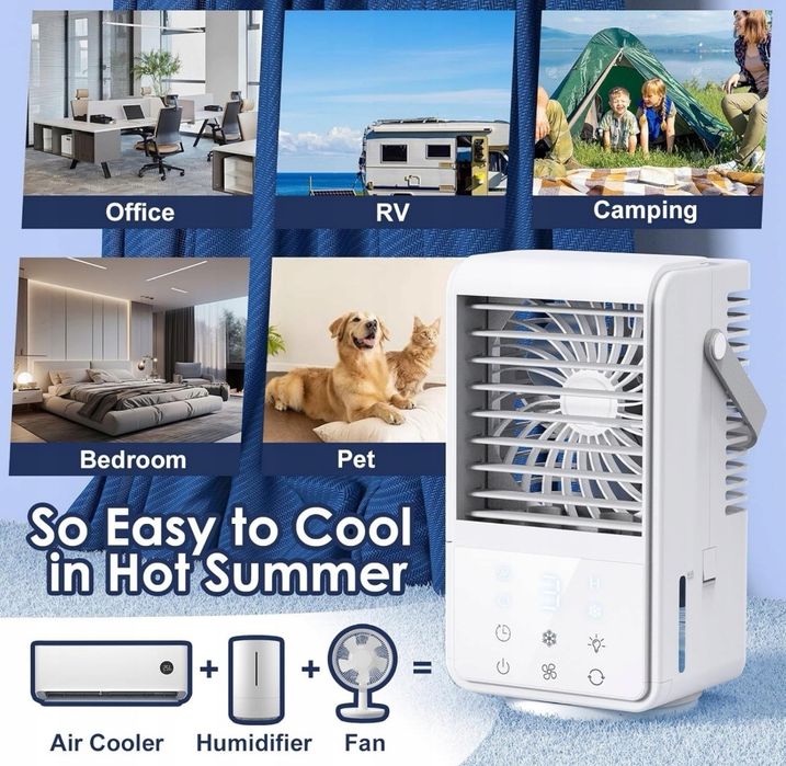 Klimatyzator przenośny mini wentylator air cooler WIAONE 4 w 1 YP16