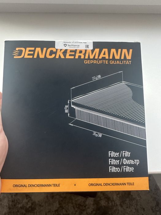 BMW  X3 F25 Фильтр салона Denckermann M11 0879K  угольный ( к-кт 2 шт)