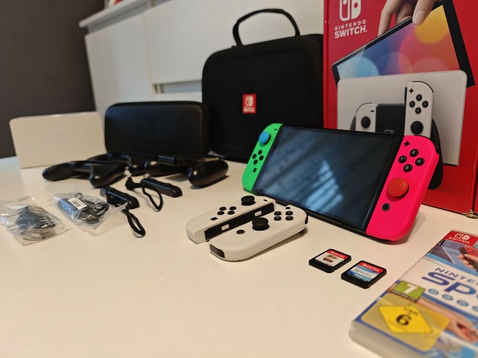 Nintendo Switch OLED DUŻY ZESTAW!!!