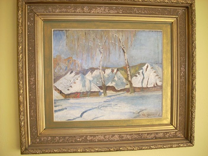 Obraz olejny stare polskie malarstwo antyk-Filipkiewicz Stefan