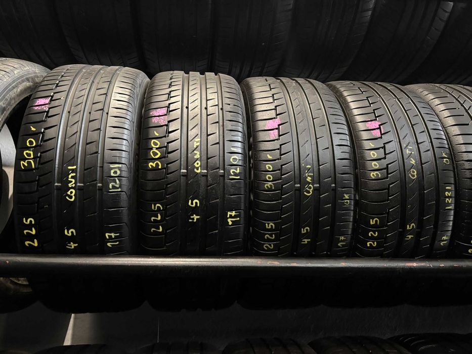 4X OPONY LETNIE 225/45R17 91V Continental PremiumContact 6 7.5MM 2022R