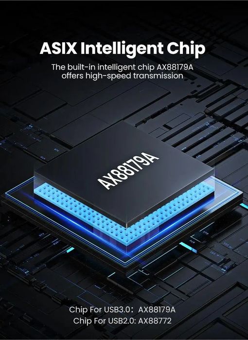 Мережевий адаптер, адаптер-перехідник Ugreen CM199 USB-C to Gigabit Ethernet Adapter