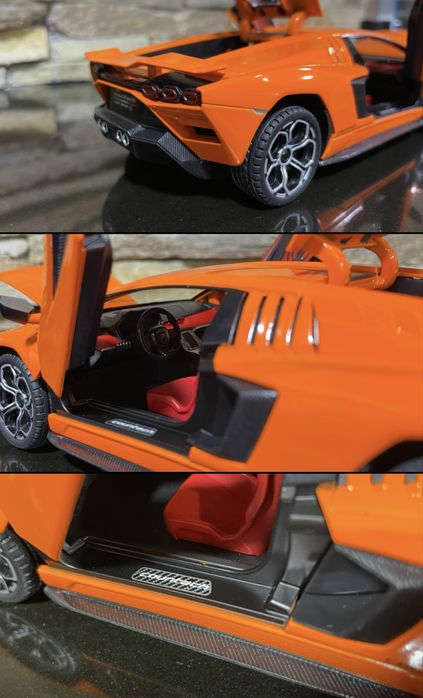 Нова модель Lamborghini Countach 1:24 металева колекційна модель авто