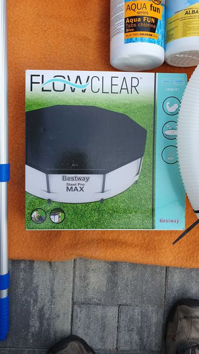 Basen 3metry stelarz pokrowiec filtr dodatki podkłady