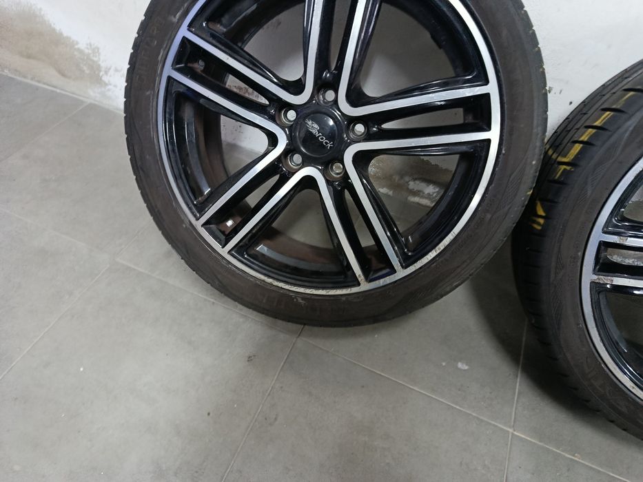 Jantes 18 Brock 5*112 com dois pneus 225/45/18