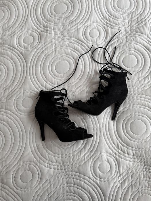 Buty do tańca, taneczne, sznurowane, sandały wiązane, rozmiar 38