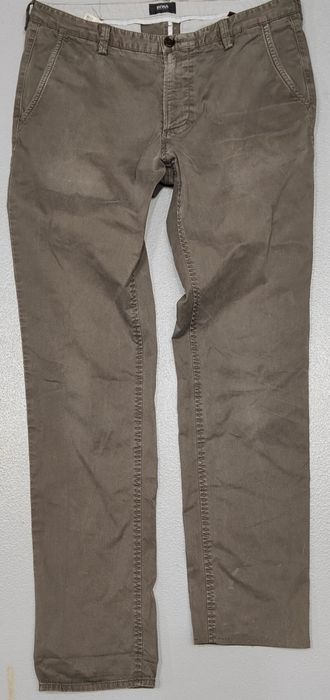 Wr) Boss Rice strech  slim fit oryginalne spodnie materiałowe Roz.32R