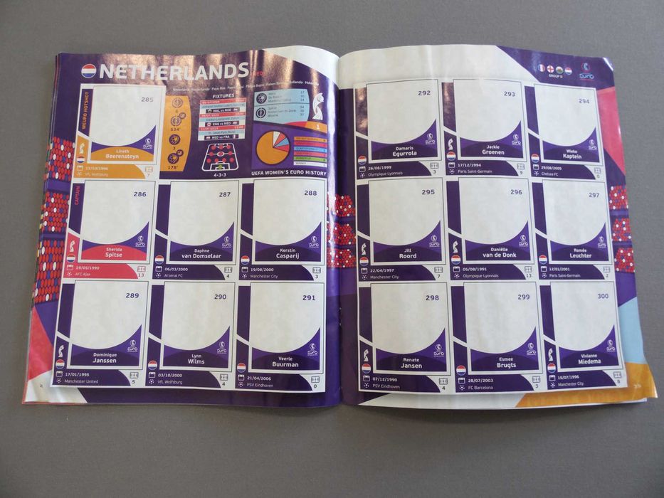 Colecção Completa UEFA Euro 2025 Women Panini