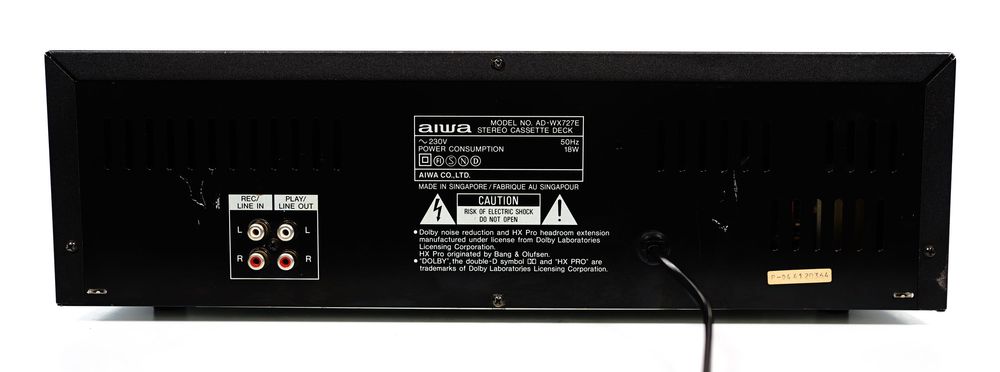 Zaawansowany magnetofon AIWA AD-WX727 XH Pro AMTS Dolby B C