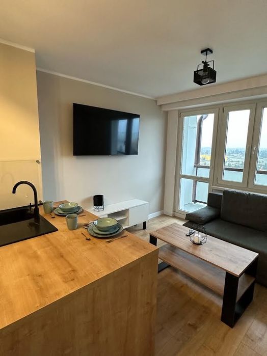 Kawalerka Rubinkowo salon z aneksem + sypialnia (Internet+TV w cenie) (Dziewulskiego 41)