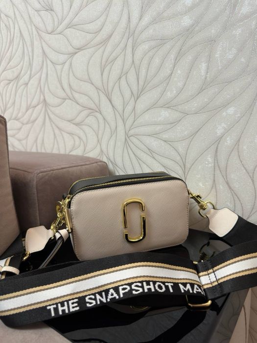 Нова Шкіряна Сумка Marc Jacobs The Snapshot New Cloud White Multi