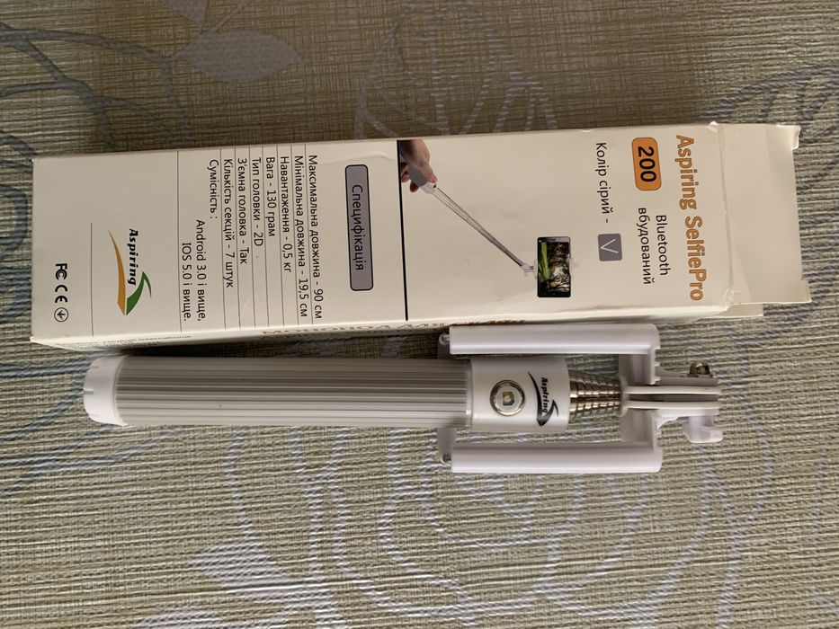 Монопод для селфи Aspiring SelfiePro 200 Ultra Mini Серый