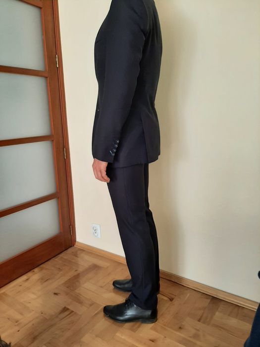 Garnitur ciemnogranatowy/czarny