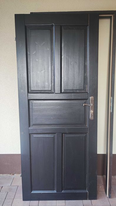 Drzwi drewniane wewnętrzne pokojowe z ościeżnicą
