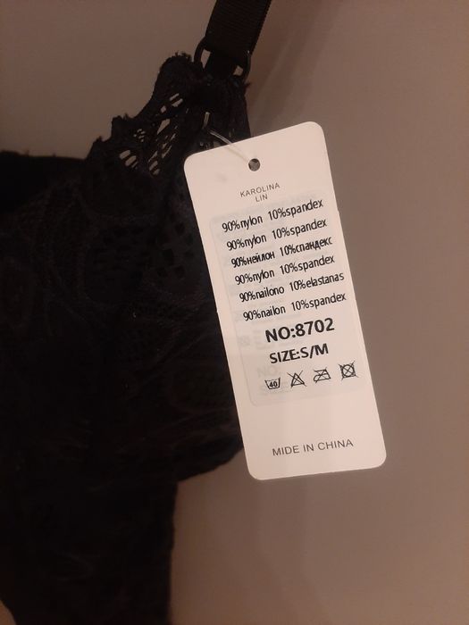 Body koronkowe czarne S/M
