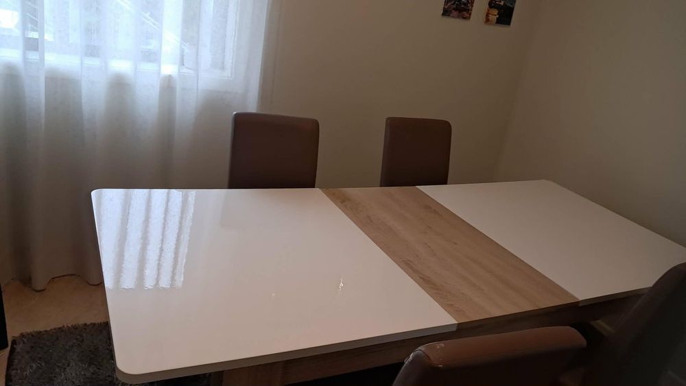 Mesa jantar extensível , 160/205x90