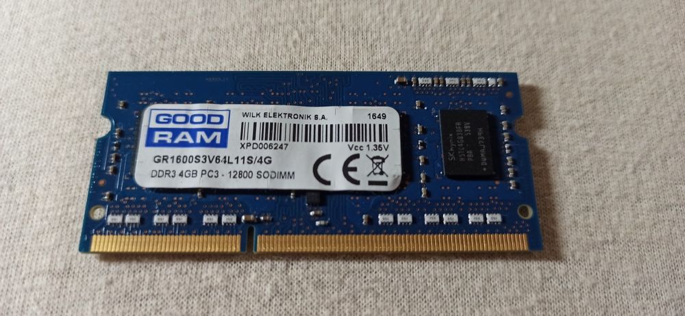 Pamięć RAM DDR3 Goodram GR1600S3V64L11S/4G 4 GB