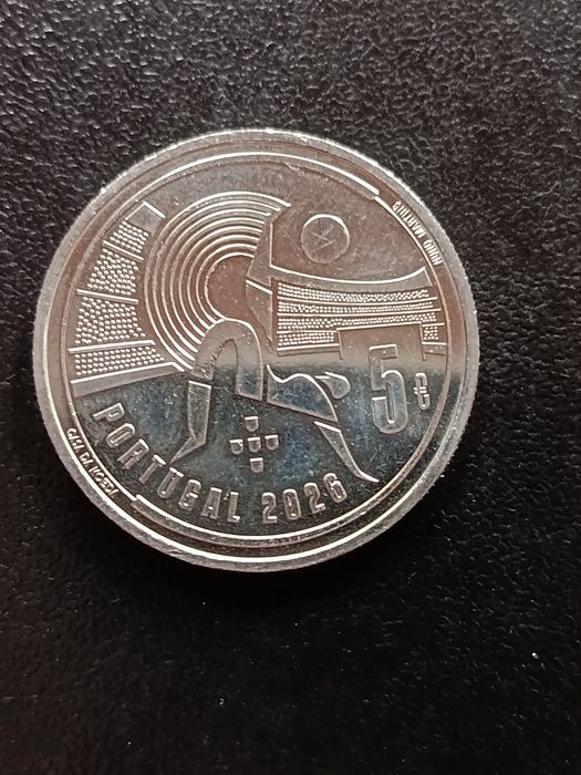 Moeda comemorativa 5€ Portugal