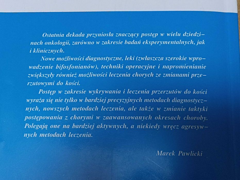Leczenie przerzutów nowotworowych do kości Pawlicki