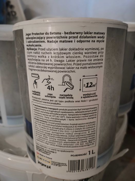 Jeger protektor do betonu matowy 1L lakier