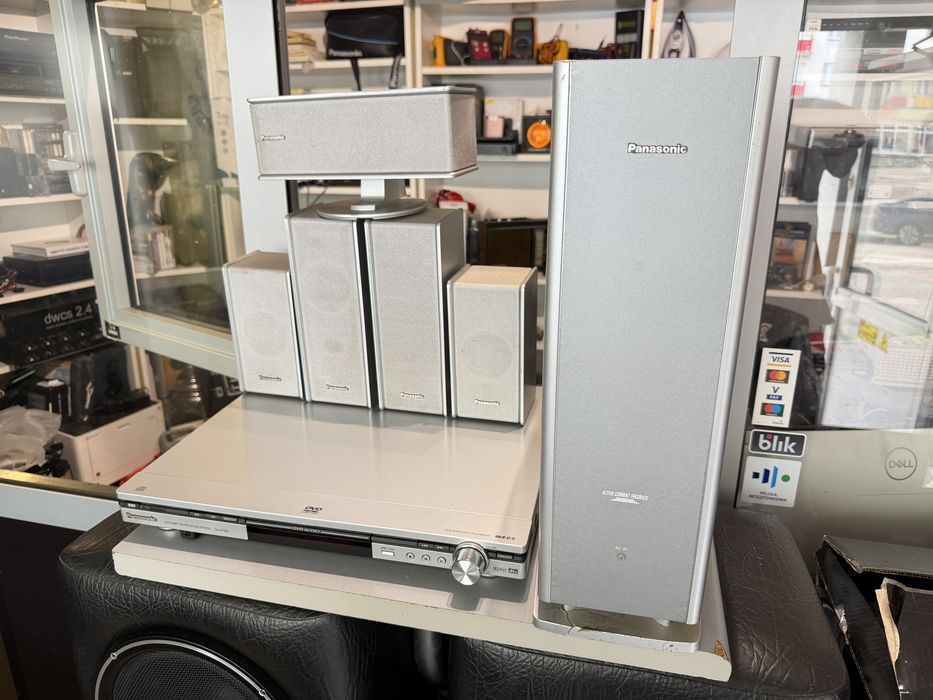 Zestaw kina domowego Panasonic dvd + 5 głośników + subwoofer