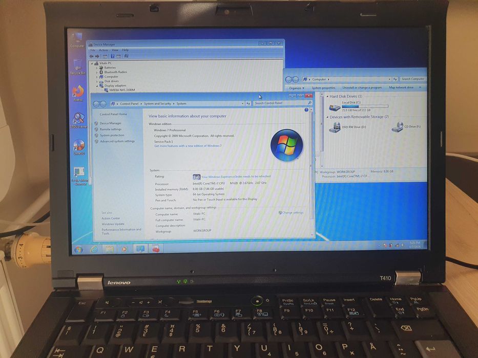 Lenovo thinkpad T410 i7 8Gb