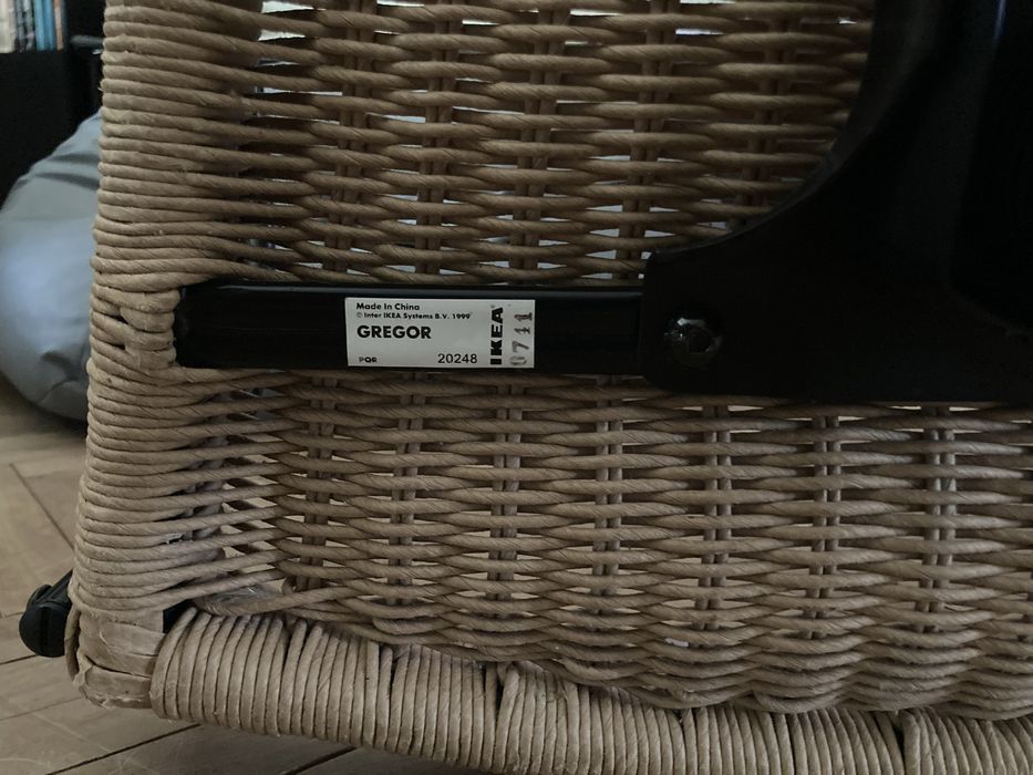 Krzesło fotel ikea Gregor