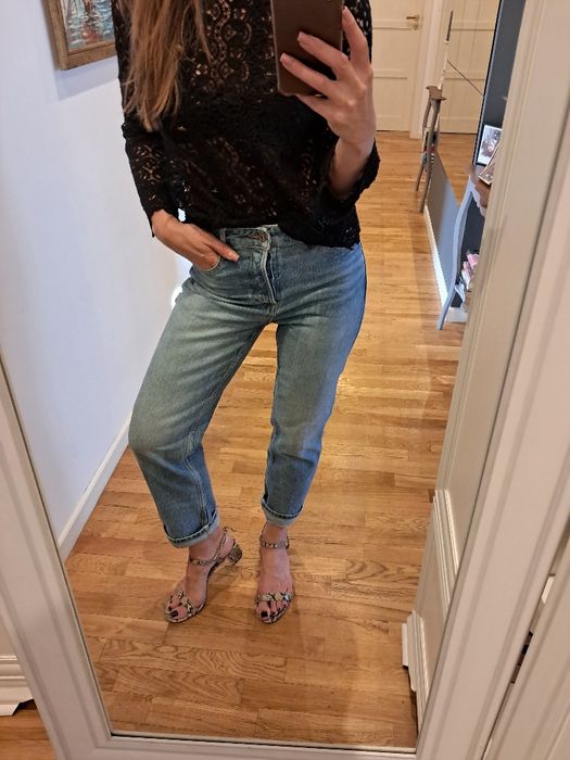 Zara jeansy wysoki stan