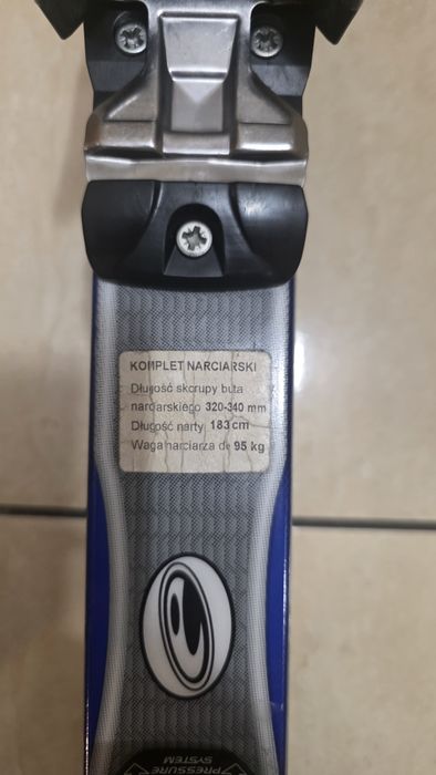 Narty zjazdowe ELAN x carve  183cm