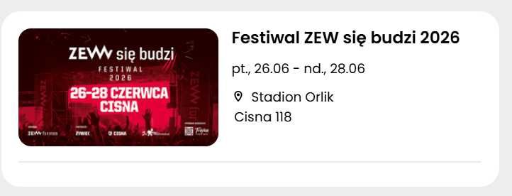Festiwal ZEW się budzi 2026 - 2 karnety 26-28.06