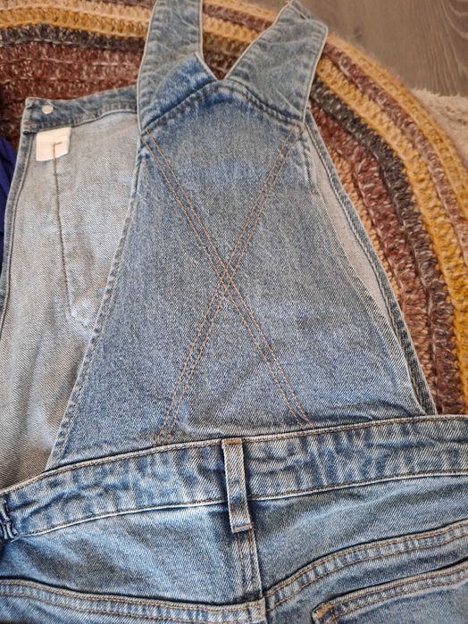 MAMA Jardineiras em ganga