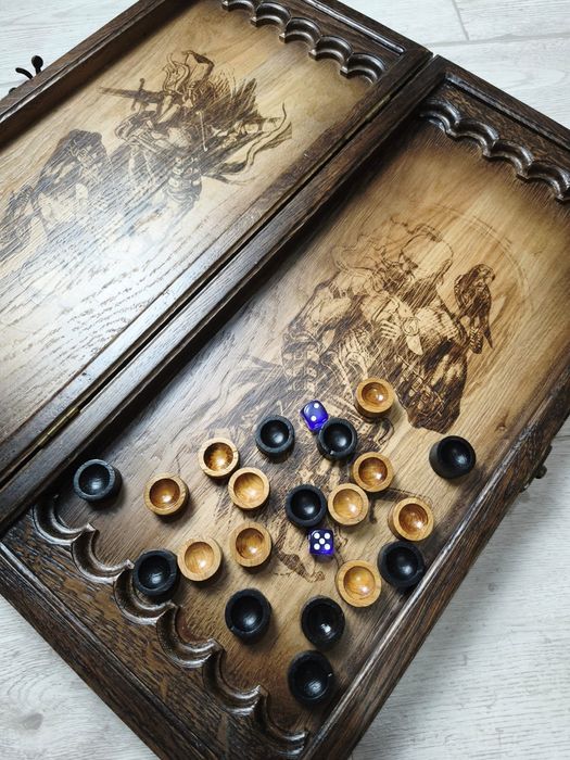 Нові нарди з натурального дуба 48х50см