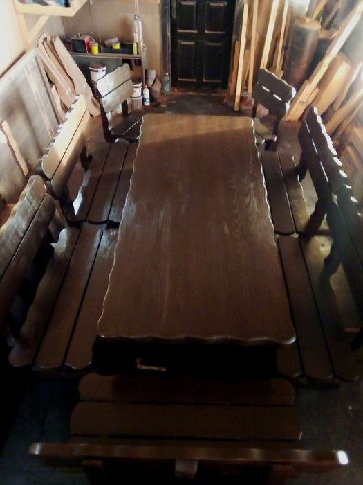 Мебель з дерева, баров,кафе,саун,бани,садовая мебель, под ваш размер.