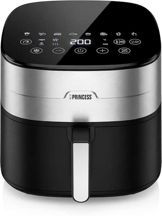 Frytkownica beztłuszczowa Princess Dual Heat Airfryer XXL 8L 2000W – powystawowa, komplet