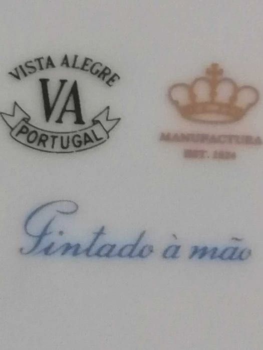 Travessa e Terrina Pequena Vista Alegre Decoração Liras