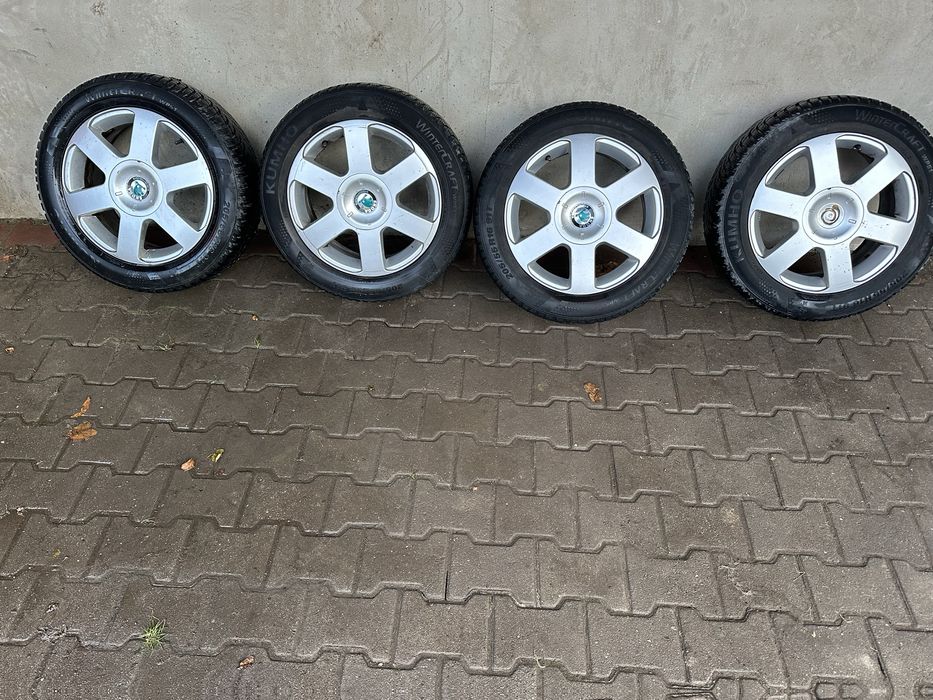Felgi aluminiowe 5x112 komplet 15 z oponami skoda octavia 2  golf v