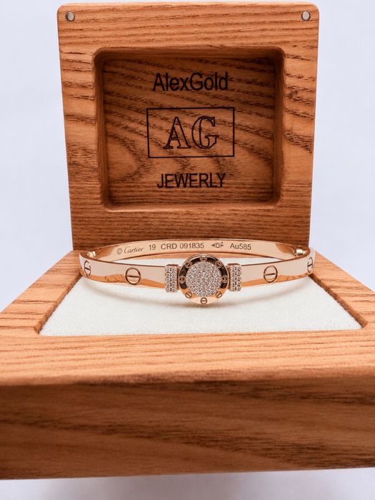 Золотой браслет cartier 585