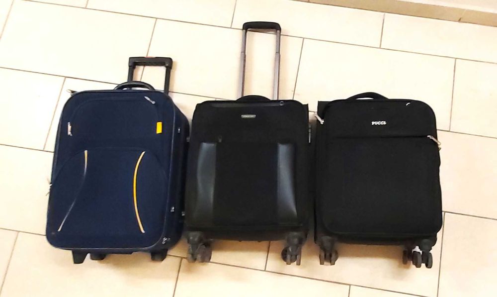 PUCCINI walizka samolotowa 38 na 46 cm Crew Bag 3 szt TRANSPORT GRATIS