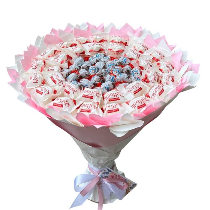 Bukiet ze słodyczy dla dziecka na Komunię. Prezent. Komunia.