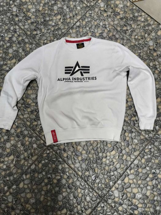 Оригинальный свитшот кофта Alpha Industries Basic Logo Размер M
