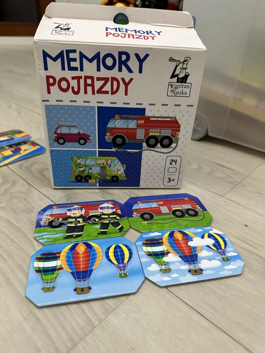 Memory pojazdy gra planszowa
