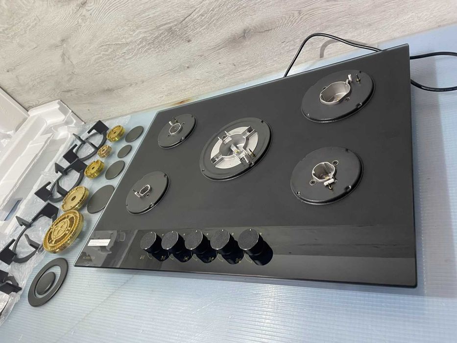 Газова плита з матовим склом 10046683 KLARSTEIN Goldflame Nano 5